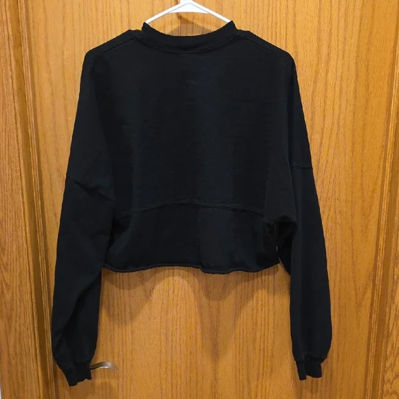 USC Black Cropped Long Sleeve Tee - Picture 4 of 4